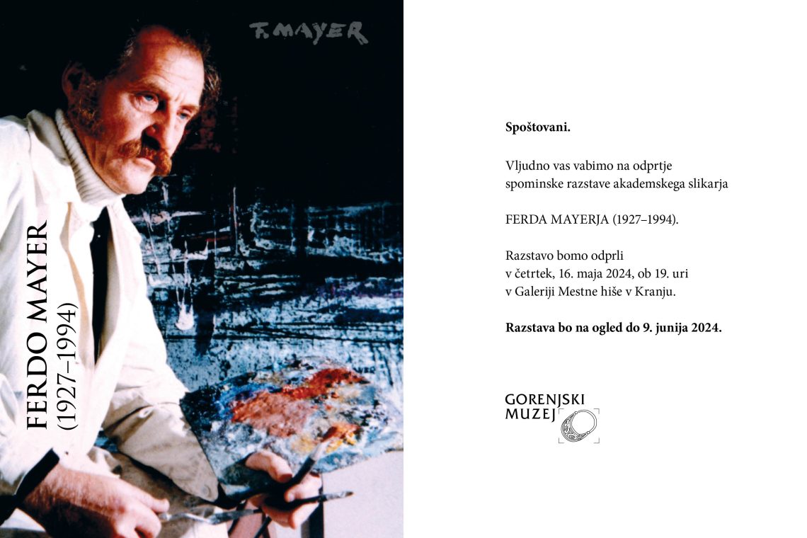 V Kranju pripravili spominsko razstavo Ferda Mayerja